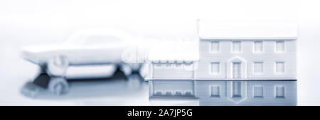 Status symbols or luxury objects are printed out with a 3D printer, wishes and dreams come true through modern technologies Stock Photo