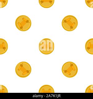 Illustration on theme big colored pattern Hanukkah, seamless set torah. Seamless pattern consisting of collection antique torah, accessory holiday Han Stock Vector