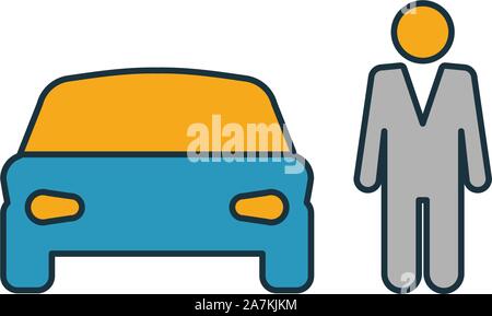 Car Driver icon. Simple element from transport icons collection ...