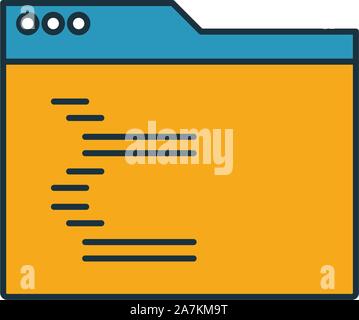 Programming icon. Simple element from web development icons collection. Creative Programming icon ui, ux, apps, software and infographics Stock Vector