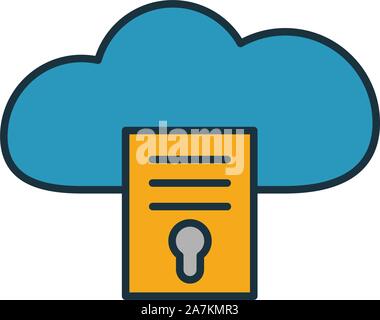 File Access icon. Simple element from web hosting icons collection. Creative File Access icon ui, ux, apps, software and infographics Stock Vector