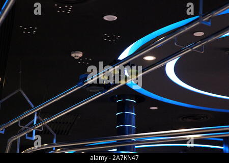 Picture of the gravity sled in SpaceLab, a space-themed restaurant ...