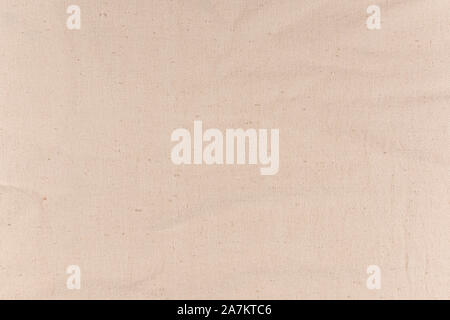 The texture of natural canvas. Background from rough fabric with small folds Stock Photo
