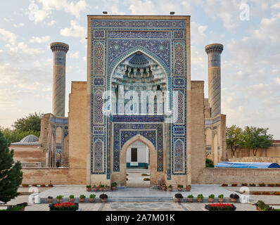 Amir-Timur-Mausoleum or Gur-Emir mausoleum of Tamerlane, Samarkand, Uzbekistan, Central Asia Stock Photo