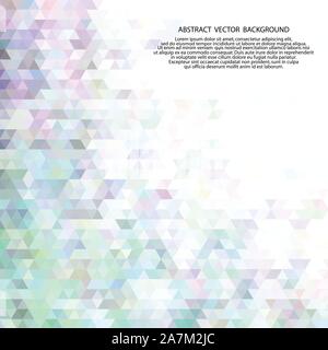 Gradient abstract low poly triangle background with opacity effect Stock Vector