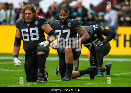 Wembley Stadium, London, UK. 3rd Nov, 2019. National Football League,  Houston Texans versus Jacksonville Jaguars; A