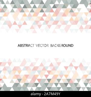 Colorful triangle patterned on white background Stock Vector