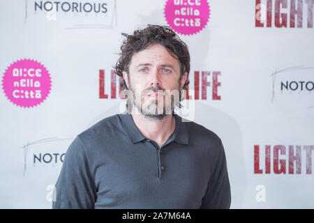 Rome, Italy. 03rd Nov, 2019. Casey Affleck Photocall of film Light of My Life in Rome (Photo by Matteo Nardone/Pacific Press) Credit: Pacific Press Agency/Alamy Live News Stock Photo