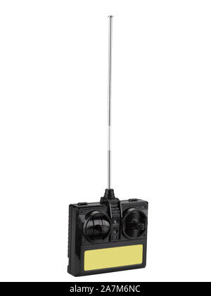 Radio-control for toy with telescopic antenna isolated on white with clipping path Stock Photo