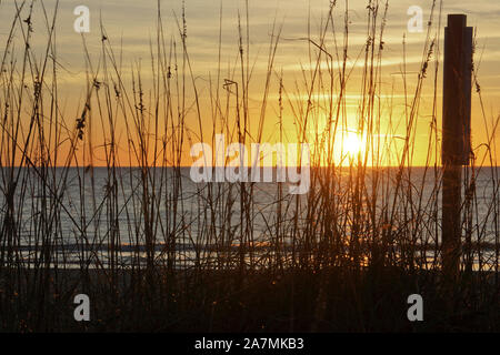 Sunrise on Tybee Island, Georgia, USA Stock Photo