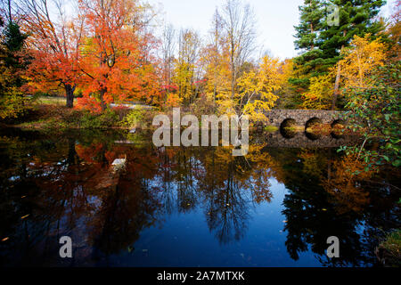 Mont st Bruno national park, Quebec, Canada in autumn Stock Photo
