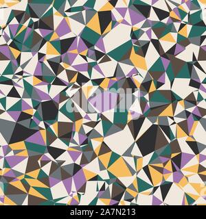 Colored random small triangles bright crazy mosaic Stock Vector