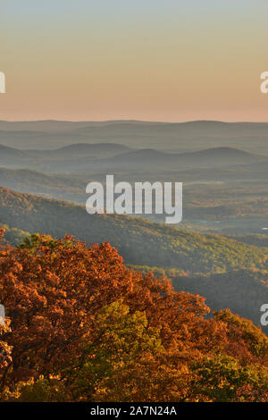 Early Mornings in Virginia's Shenandoah National Park Stock Photo