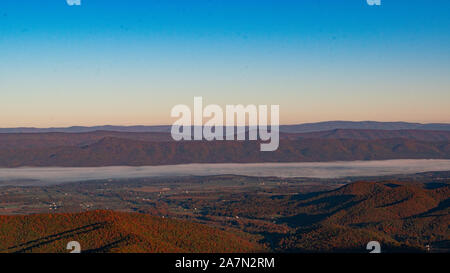 Early Mornings in Virginia's Shenandoah National Park Stock Photo