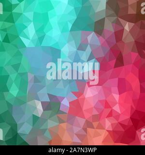 Pink, green vector polygonal pattern. A sample with polygonal shapes. Textured pattern can be used for background. Stock Vector