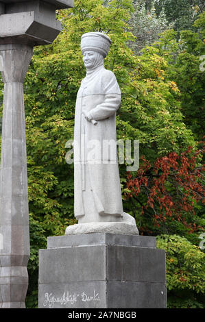 Statue of Kurmanjan Datka in Bishkek Stock Photo