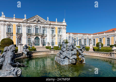 Palace of Queluz, Sintra, Lisbon, Portugal, Europe Stock Photo