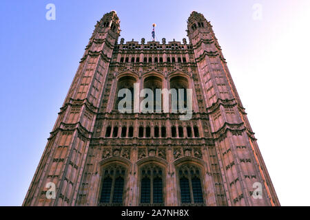 Victoria Tower Palace of Westminster Stock Photo