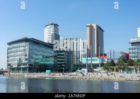 Studios at MediaCityUK, Salford Quays, Salford, Greater Manchester, England, United Kingdom Stock Photo