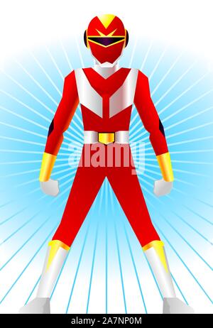 Japan super hero Stock Vector