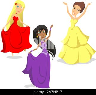 strapless open back dress Swan Princess Doll Clothes Sewing Pattern