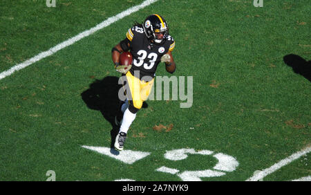Pittsburgh, PA, USA. 3rd Nov, 2019. Trey Edmunds #33 during the Pittsburgh Steelers vs Indianapolis Colts at Heinz Field in Pittsburgh, PA. Jason Pohuski/CSM/Alamy Live News Stock Photo