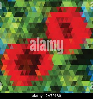 Background with colorful hex grid Stock Vector