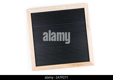 Completely blank slate empty black sign board Stock Photo