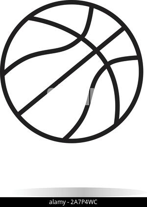 basketball icon on white bckground. basketball sign. flat style. basketball icon for your web site design, logo, app, UI. Stock Vector