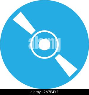 cd or dvd icon on white background. cd or dvd sign. flat style. disk coins icon for your web site design, logo, app, UI. Stock Vector