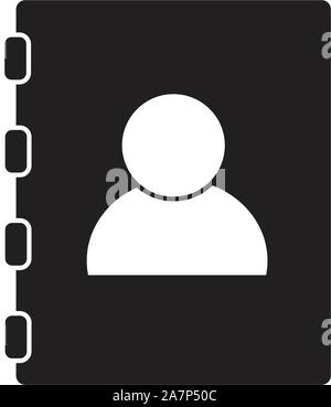 contacts book on white background. contacts book sign. flat style. contacts book icon for your web site design, logo, app, UI. Stock Vector