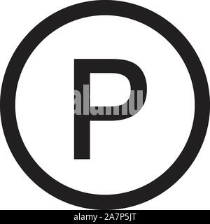 no parking icon on white background. flat style. sign prohibiting parking sign for your web site design, logo, app, UI. sign prohibiting parking symbo Stock Vector