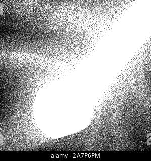 Abstract background with wave of scattered dots Stock Vector