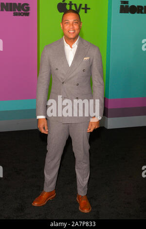 NEW YORK, NY - OCTOBER 28: Don Lemon attends Apple TV+'s 'The Morning Show' World Premiere at David Geffen Hall on October 28, 2019 in New York City. Stock Photo