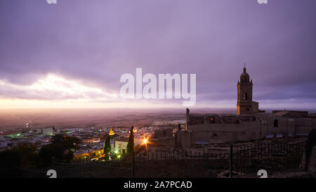 Panoramic View Santa Maria Church Medina Sidonia Cadiz Andalusia Spain Stock Photo