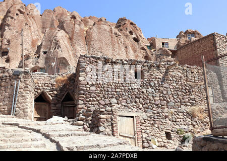 House in Kandovan - ancient Iranian cave village in the rocks (Candovan),  East Azerbaijan Province, Iran. UNESCO world heritage site Stock Photo