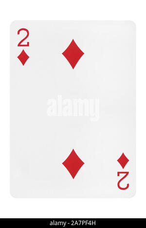 2 Of Diamonds Playing Card Two Of Diamonds Playing Cards Stock Photo ...