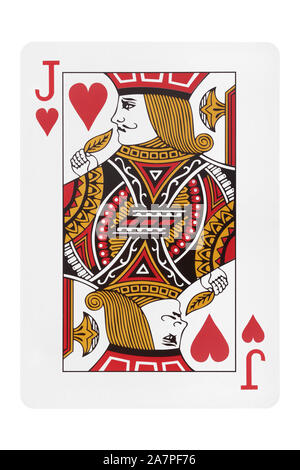 Playing card, jack of hearts Stock Photo - Alamy