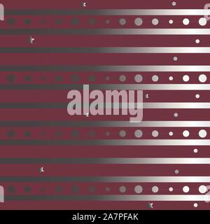 Cute Pattern with funky gold and silver elements. Festive Background. Vector Illustration Stock Vector