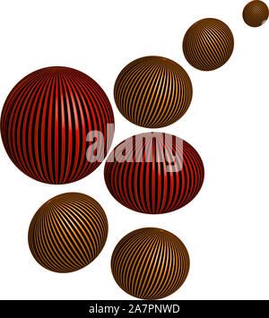 3d ball illustrator pattern background design Stock Photo