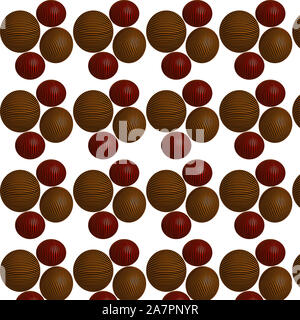 3d ball illustrator pattern background design Stock Photo