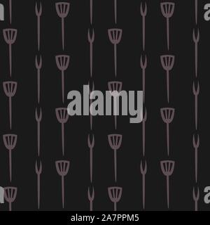 Seamless Pattern with kitchen utensils. Continuoss pattern. Vector Illustration Stock Vector