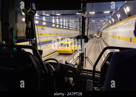 Queens midtown tunnel, New York City , United States of America. Stock Photo