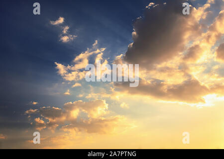Nice Sunset clouds replacement sky Stock Photo