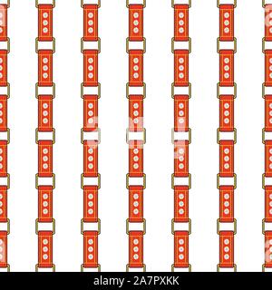 Seamless vector fashion pattern with thin red straps Stock Vector