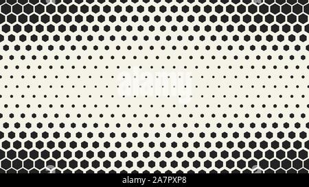 abstract hexagonal geometric pattern. 16:9 ratio vector background Stock Vector