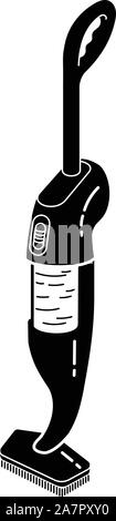 Hand retro vacuum cleaner icon, simple style Stock Vector