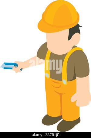 Decorator icon, isometric style Stock Vector