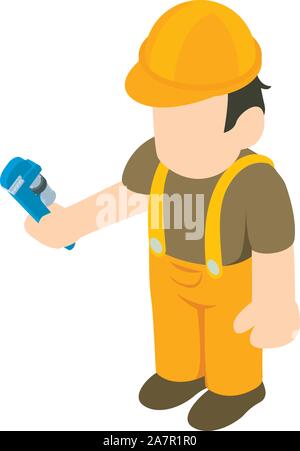 Car mechanic icon, isometric style Stock Vector