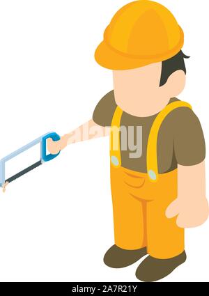 Foreman icon, isometric style Stock Vector